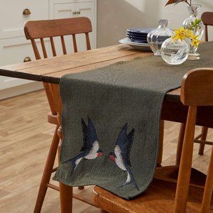 BIRDS TAKING FLIGHT TABLE RUNNER